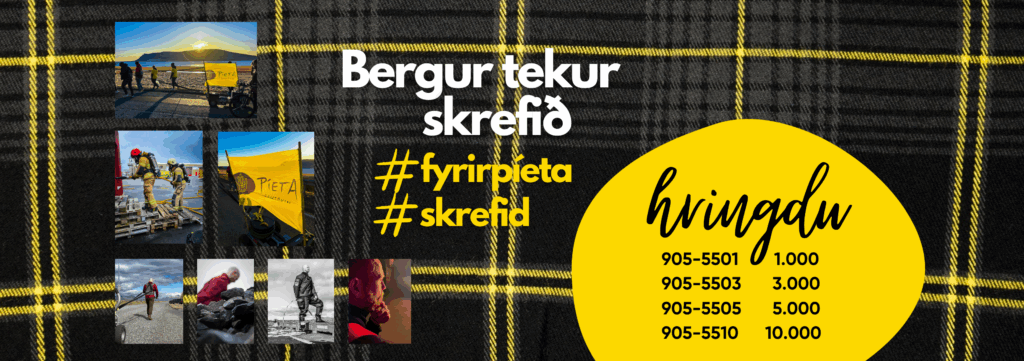 Bergur tekur skrefið fyrir vonina.