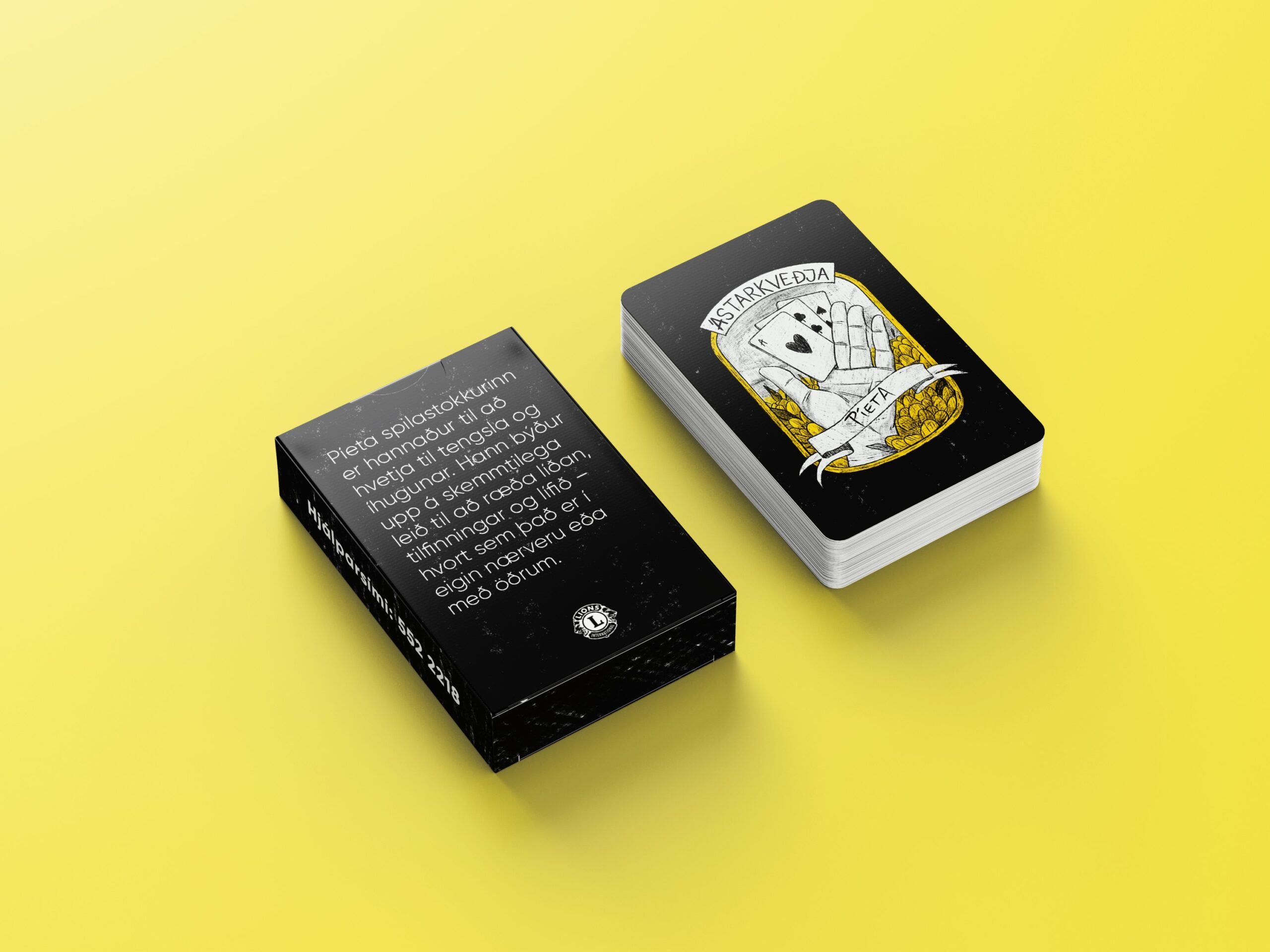 Ástarkveðja Píeta er spilastokkur með tilfinningar sem skrifast á við spilarann.